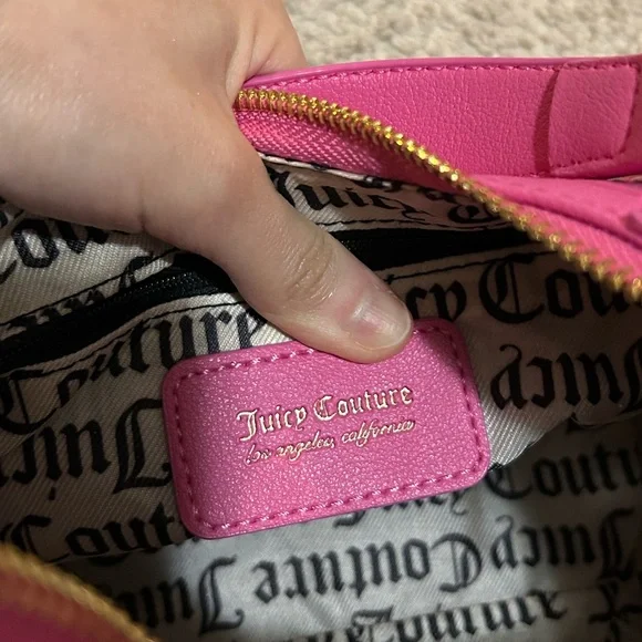 Rare NWT Juicy Couture Good Times Shoulder Bag Juicy Pink - Picture 14 of 15